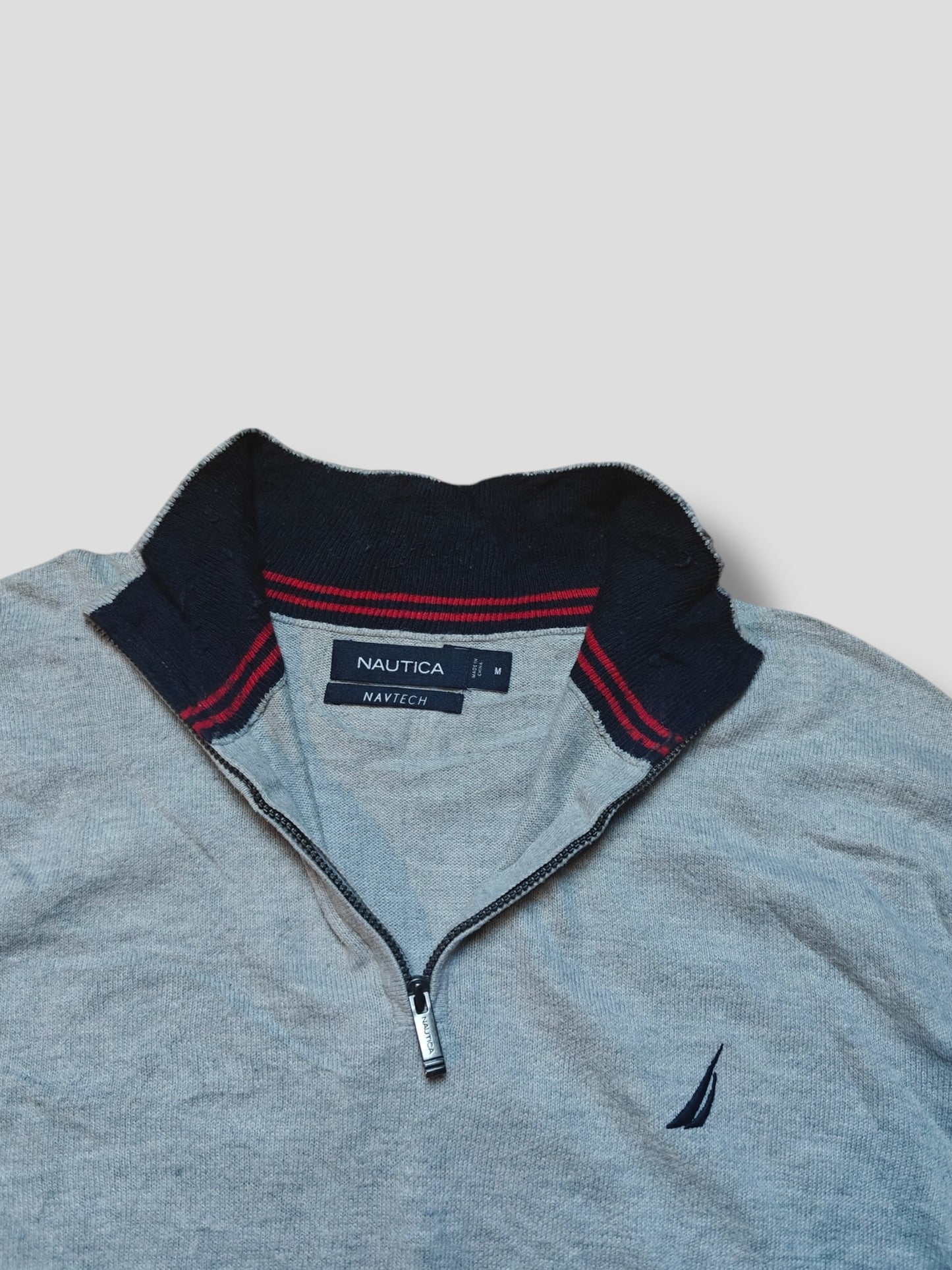 Nautica 1/4 Zipper Neule (M)