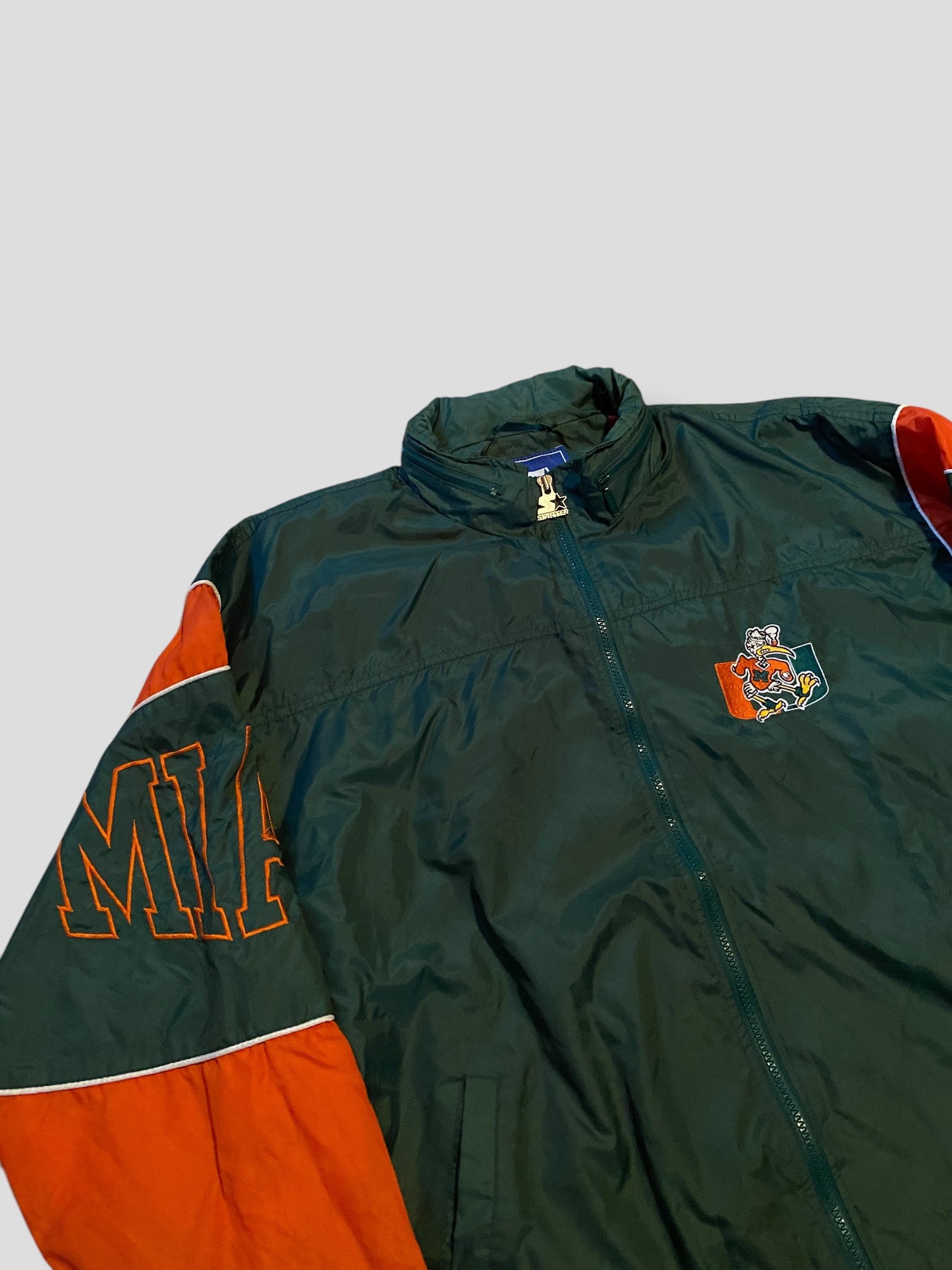 90s Starter x Miami Hurricanes Jacket (XL)