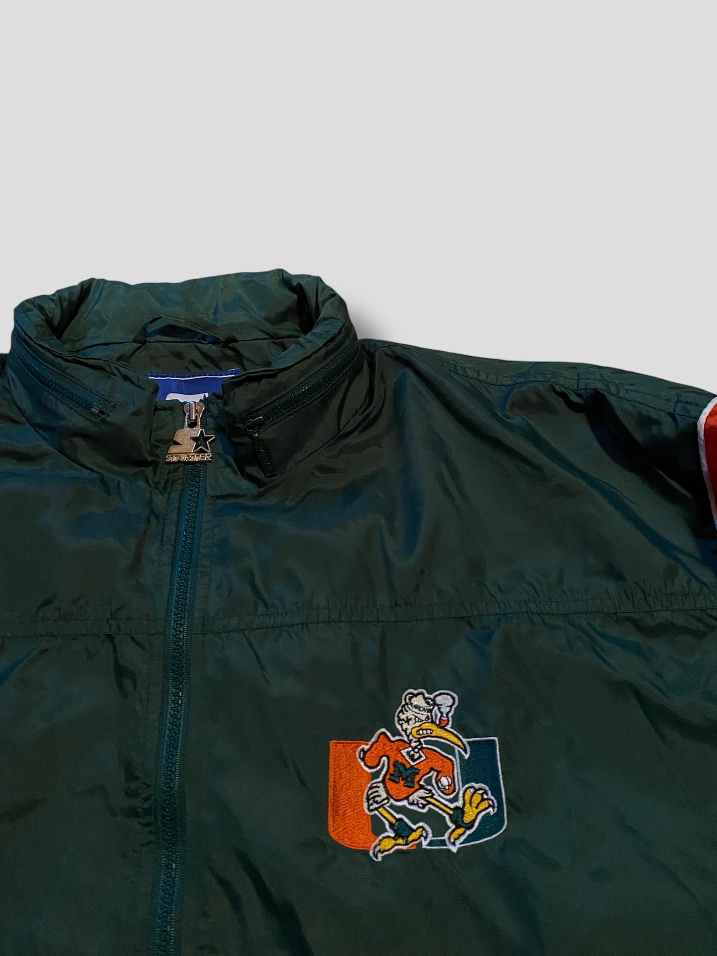 90s Starter x Miami Hurricanes Jacket (XL)