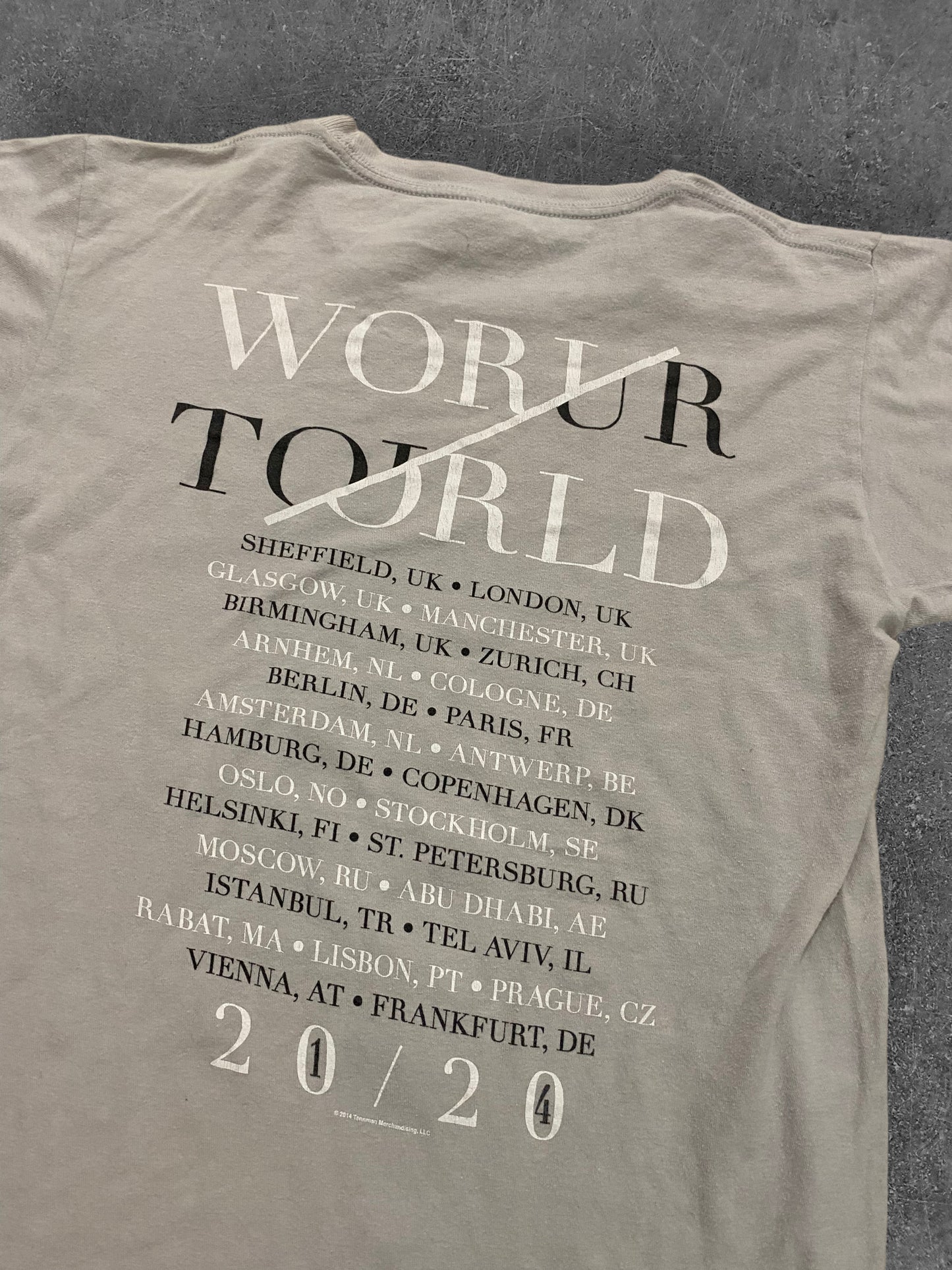 Justin Timberlake World Tour 2020 T-paita (M/L)