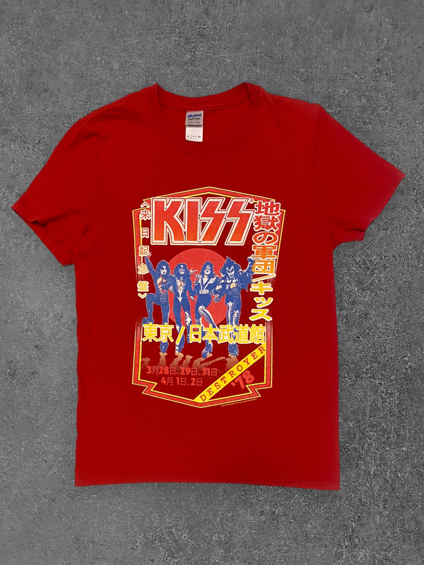 Kiss Aasian kiertue T-paita (S)