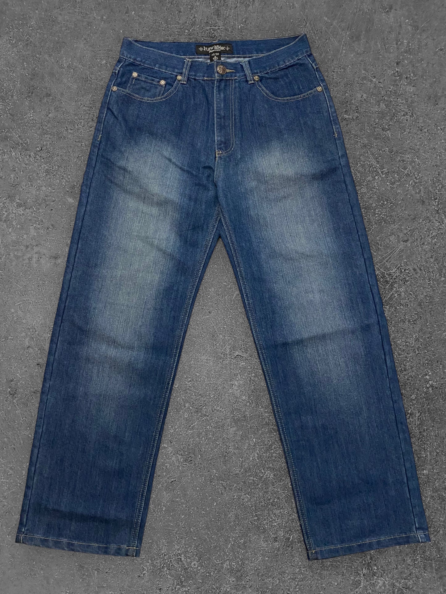Raw Blue Skateboard Farkut (W30, L30)
