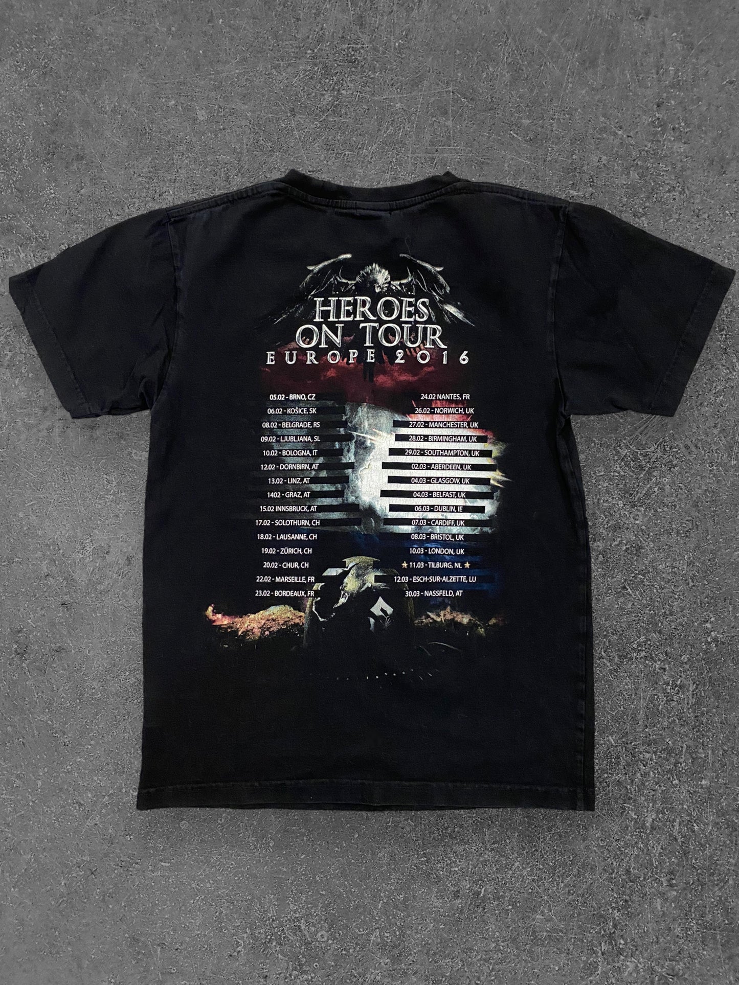 Sabaton 2016 Europe Tour Bändipaita (S)