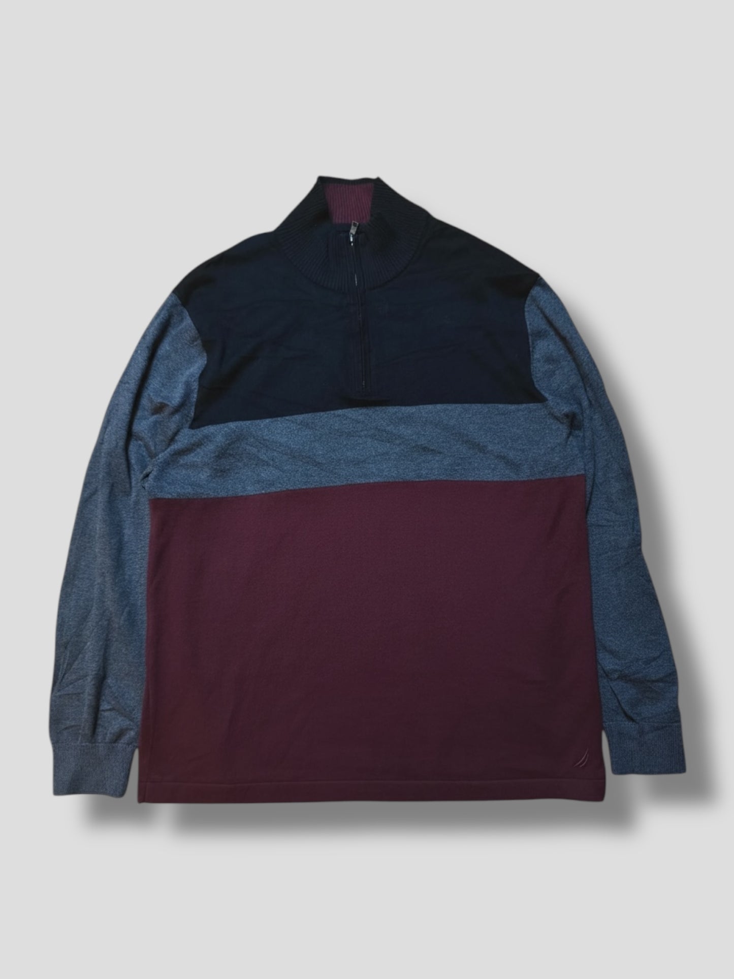 Nautica 1/4 Zipper Neule (XXL)