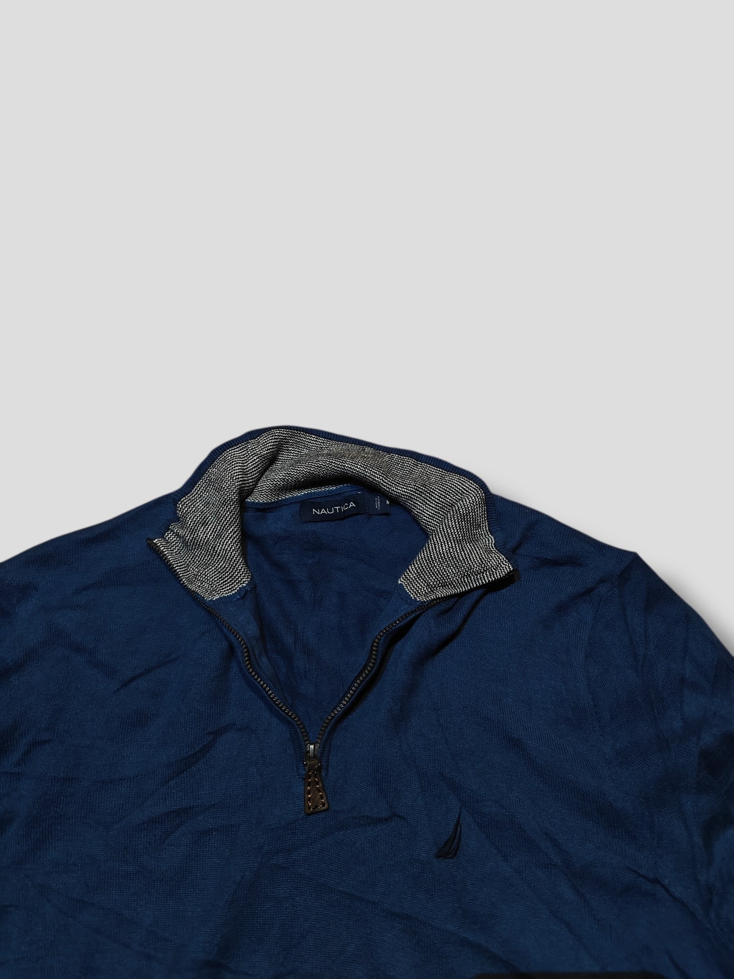 Nautica 1/4 Zipper Neule (M)