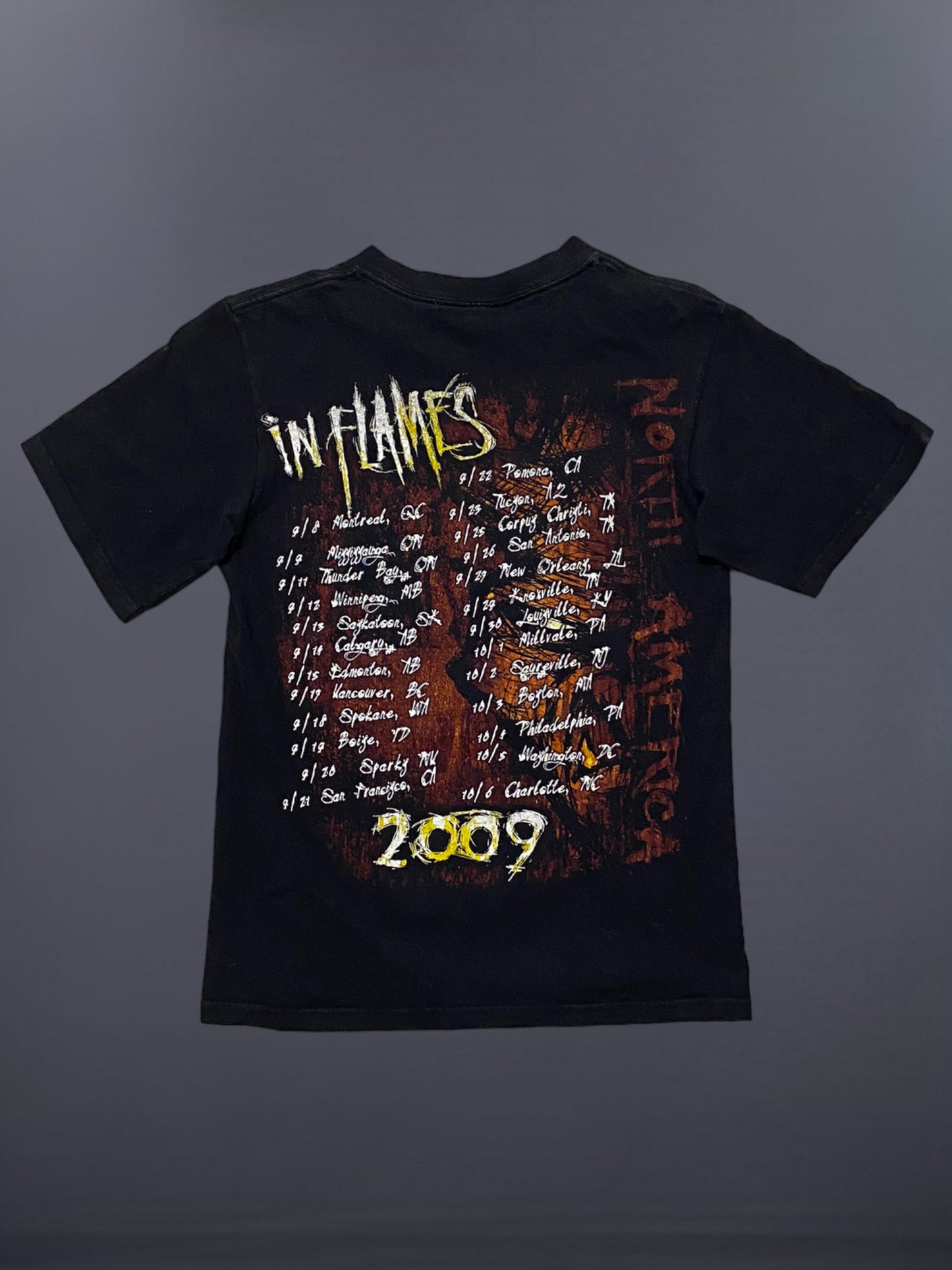In Flames 2009 North America Tour T-paita (S)